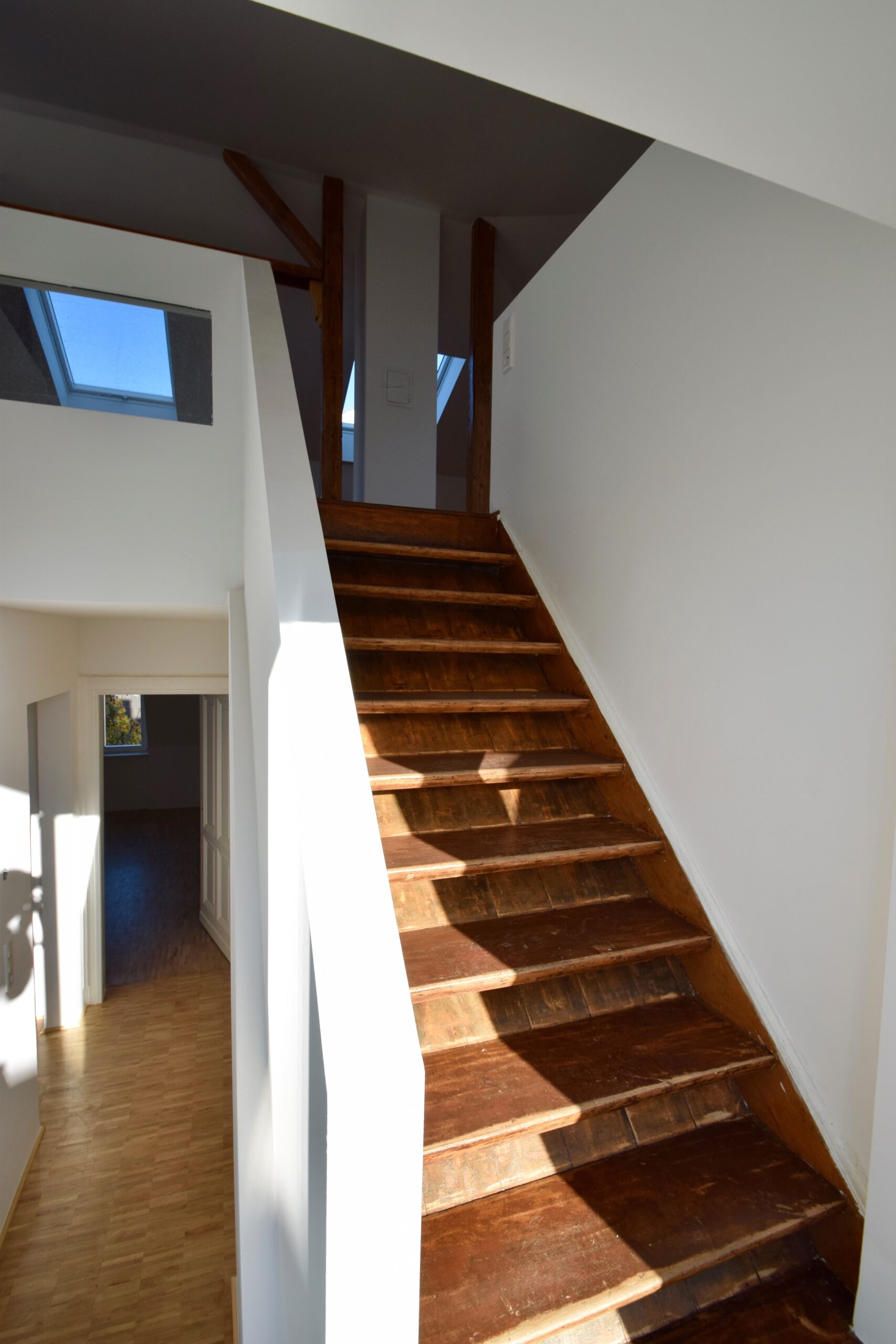 Treppe in die obere Etage